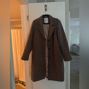Abercrombie dad coat plaid